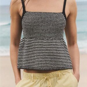 Zara - Knit Striped Spaghetti Strap Tank